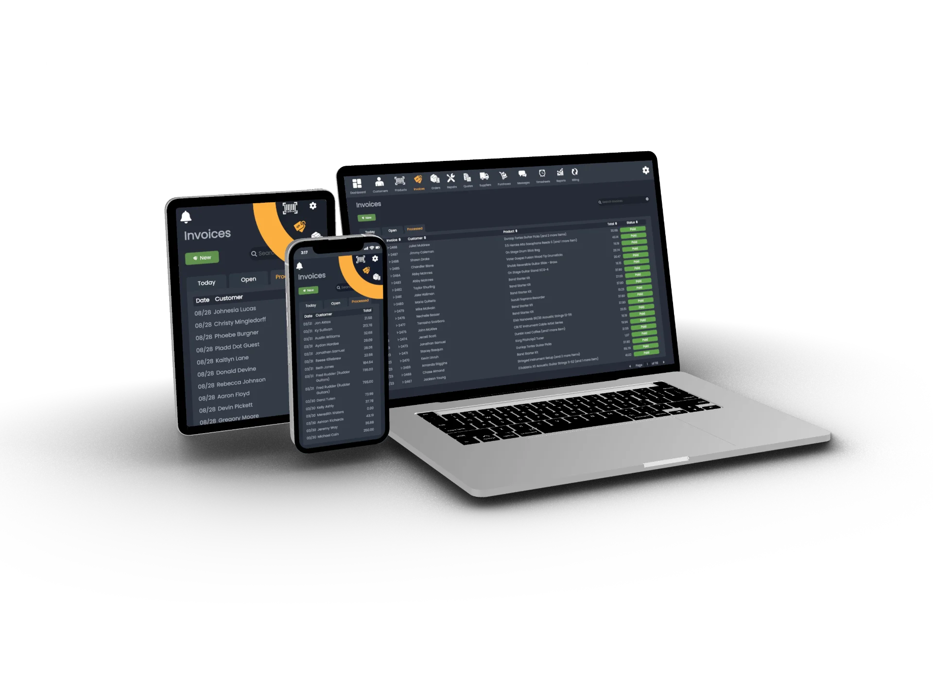 Fast synchronization dashboard
